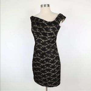 Black Halo Jackie O Sheath Cocktail Dress